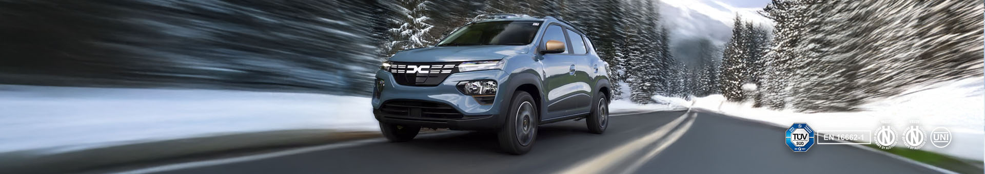 Sneeuwkettingen voor de Dacia Spring