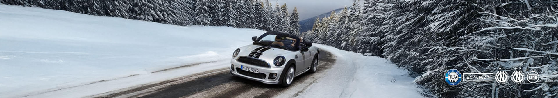 Sneeuwkettingen voor de Mini Roadster