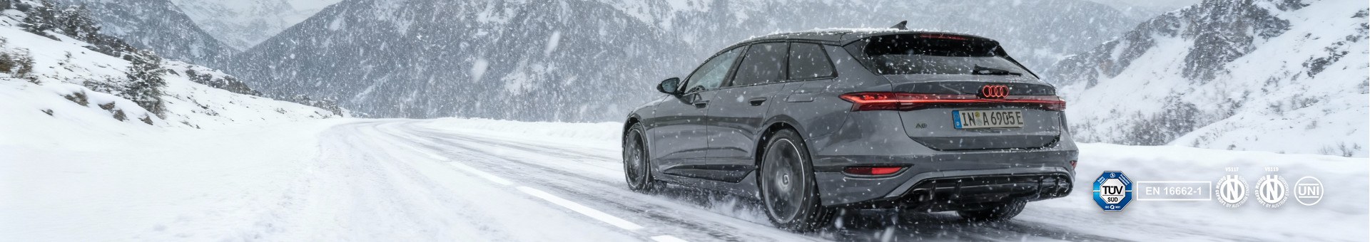 Sneeuwkettingen voor de Audi A6 e-tron