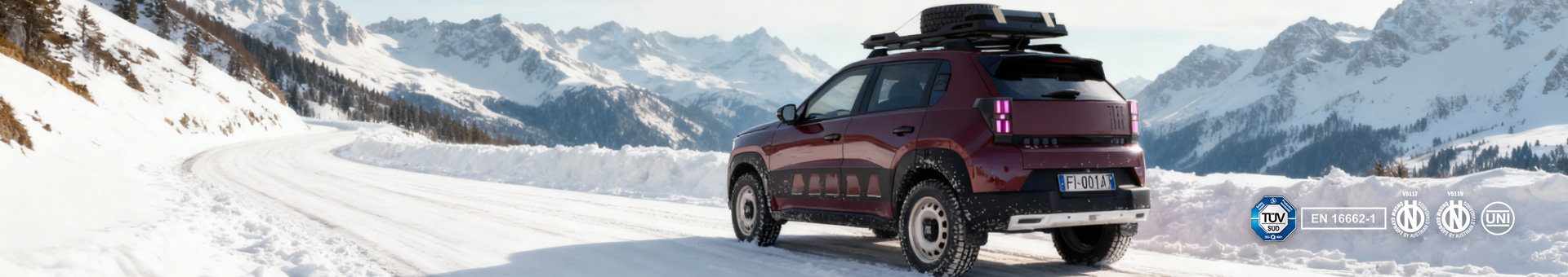 Sneeuwkettingen voor de Fiat Grande Panda