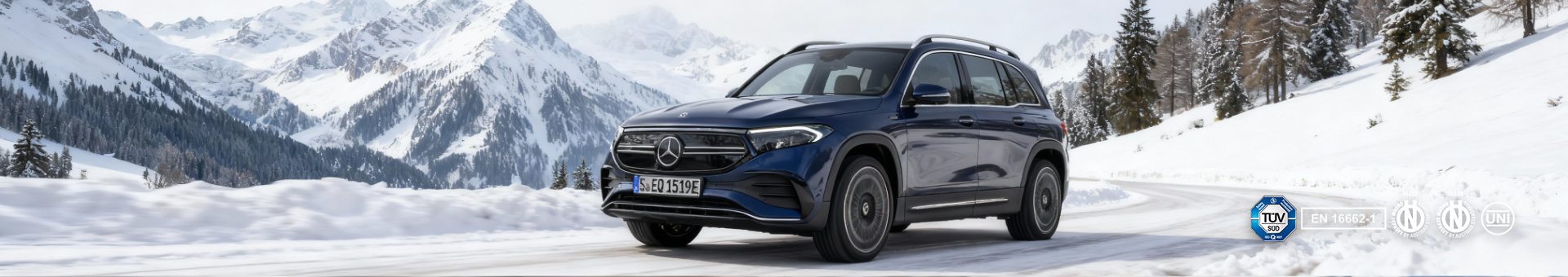 Sneeuwkettingen voor de Mercedes-Benz EQB Sneeuwkettingen voor de Mercedes-Benz EQB