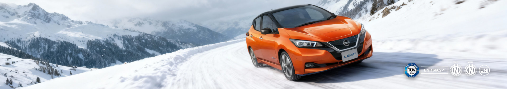 Sneeuwkettingen voor de Nissan Leaf