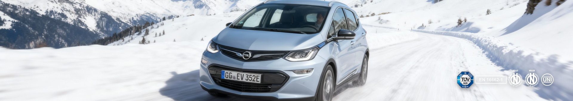 Sneeuwkettingen voor de Opel Ampera