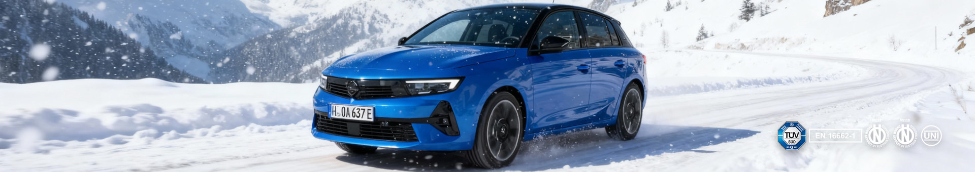 Sneeuwkettingen voor de Opel Astra