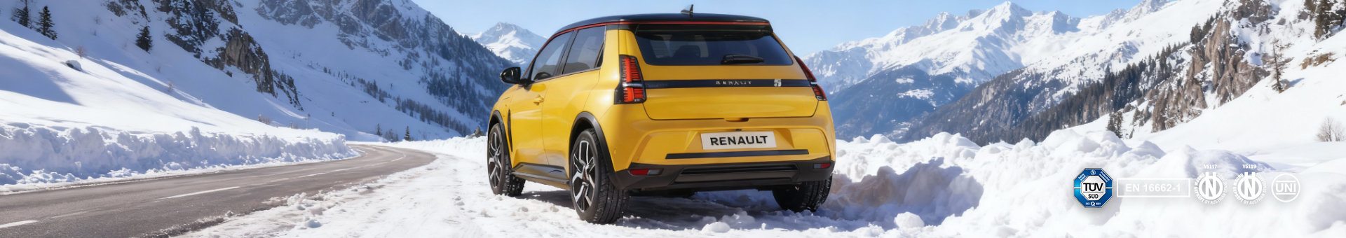 Sneeuwkettingen voor de Renault 5