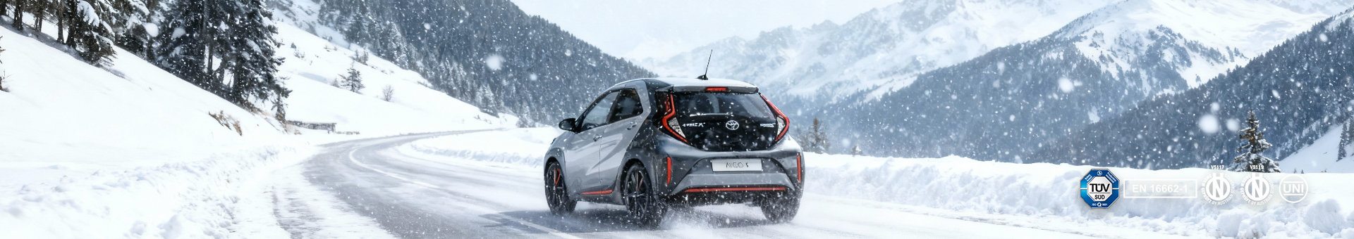 Sneeuwkettingen voor de Toyota Aygo en Toyota Aygo X